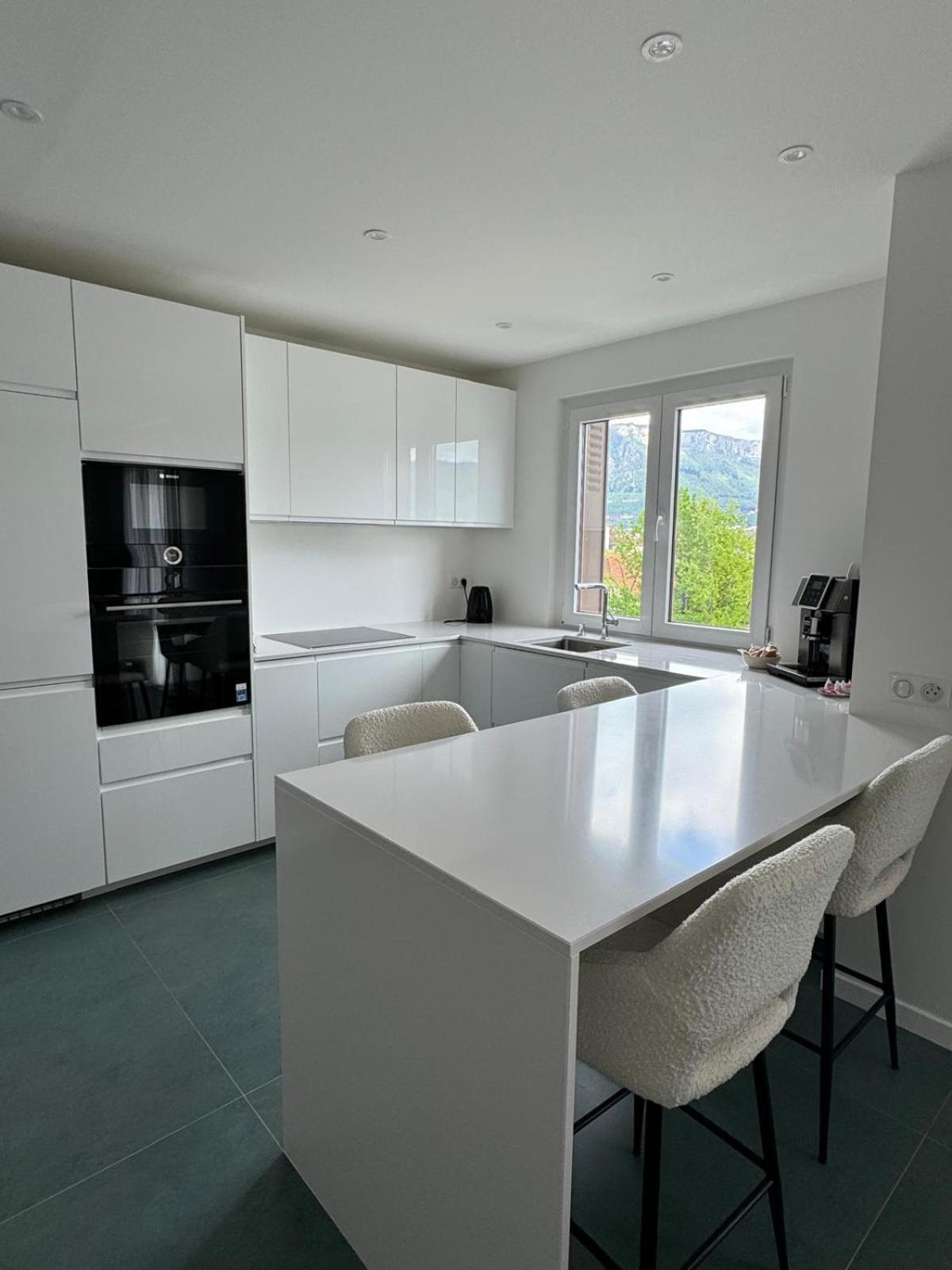 Modern Green & White - Apartments T3 60M2 Annecy - Parking Prive - Wifi - Netflix Exterior foto